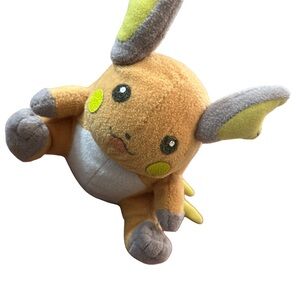 Y2K Pokemon RAICHU Plush Toy Hasbro 1999 Beanie Nintendo Rare Original
